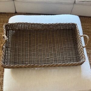 Pier 1 Rustic Brown Woven Basket